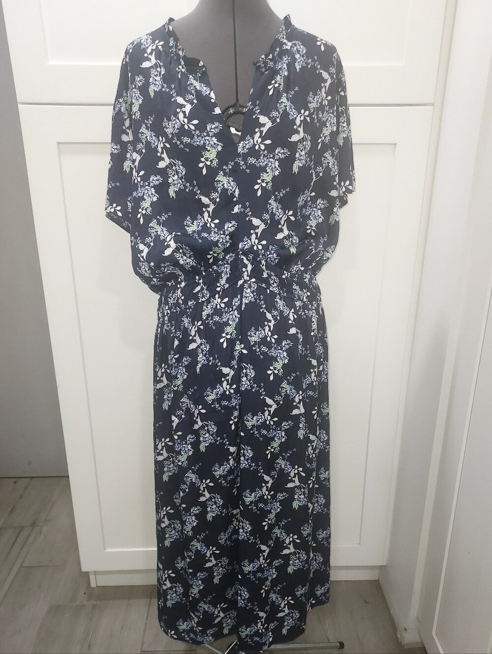 Lane Bryant Navy Floral Maxi Dress